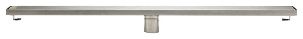 ALFI brand ABLD36B-PSS 36" Modern Stainless Linear Shower Drain w/ Solid Cover