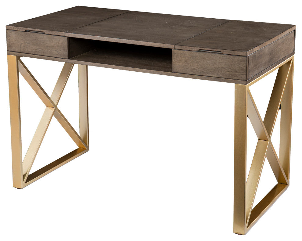 Sawyer Two-Tone Desk With Storage