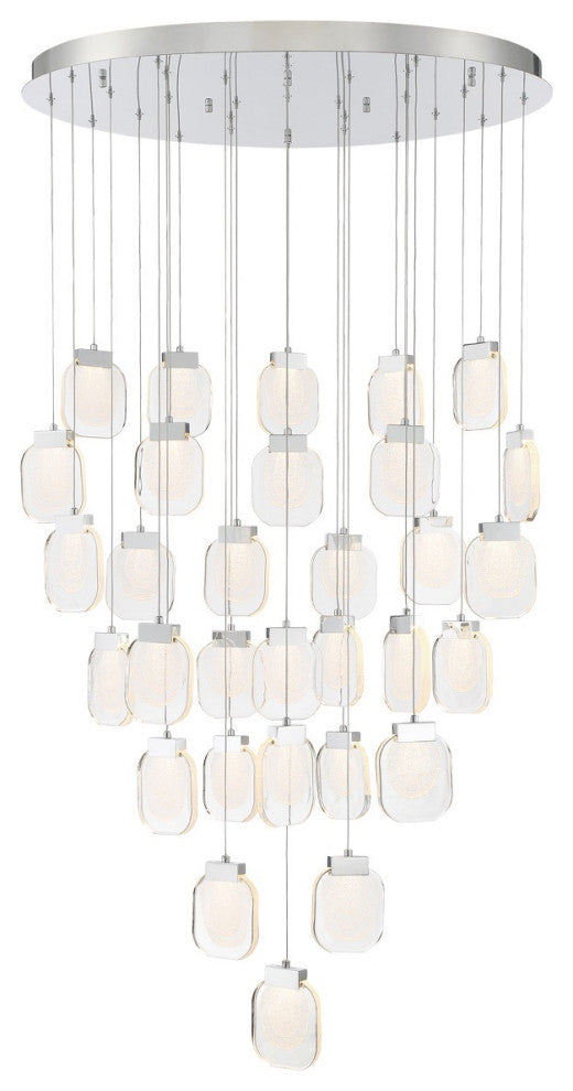 31-Light 39" Integrated Led Grand Chandelier