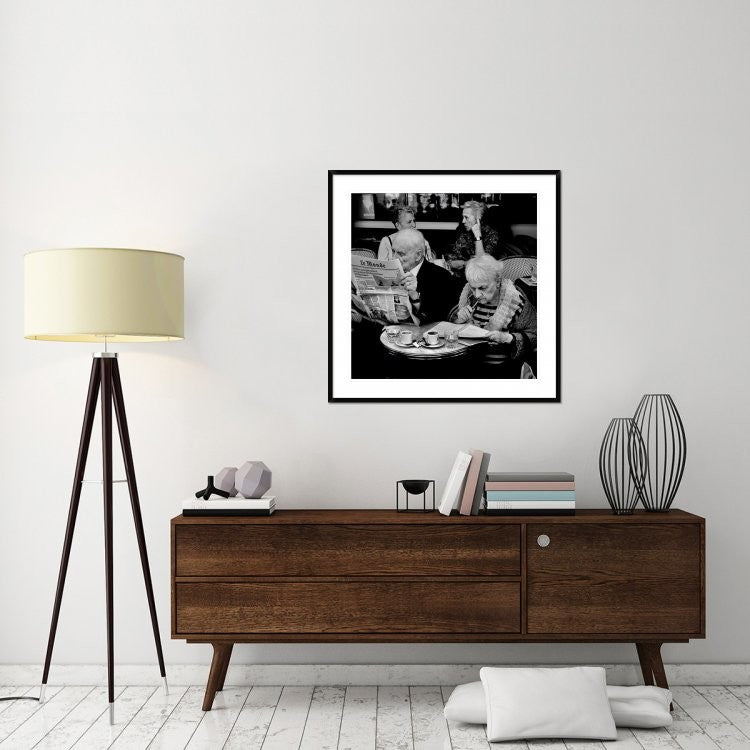 "Involvement" Framed Digital Print by Didier Guibert, 38"x38"