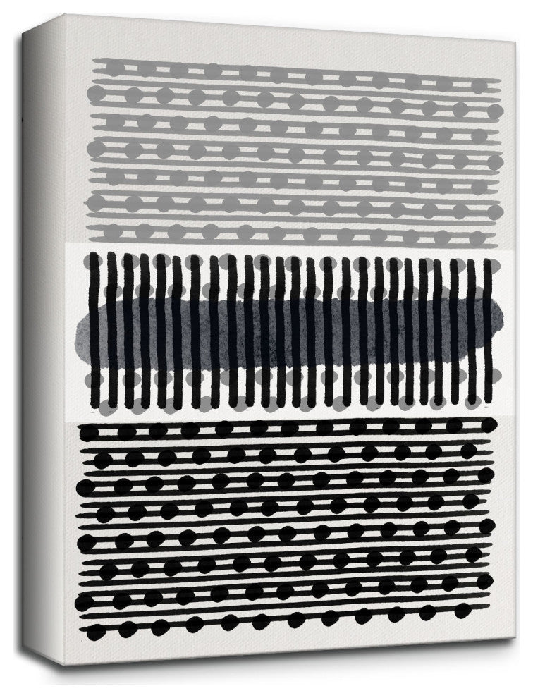 Abstract Neutral CLVIII'' Canvas Wall Art by ChiChi Decor, 16"x12"