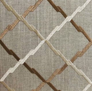 Urban Square Brown and Beige Luxury Throw Pillow, 18"x18"