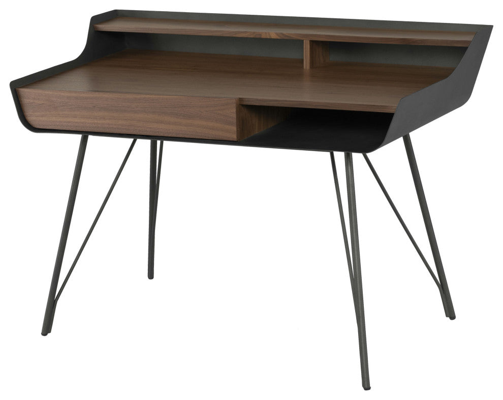 Noori Walnut Wood Desk