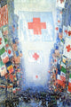 Frederick Childe Hassam Celebration Day, 18"x27" Wall Decal Print