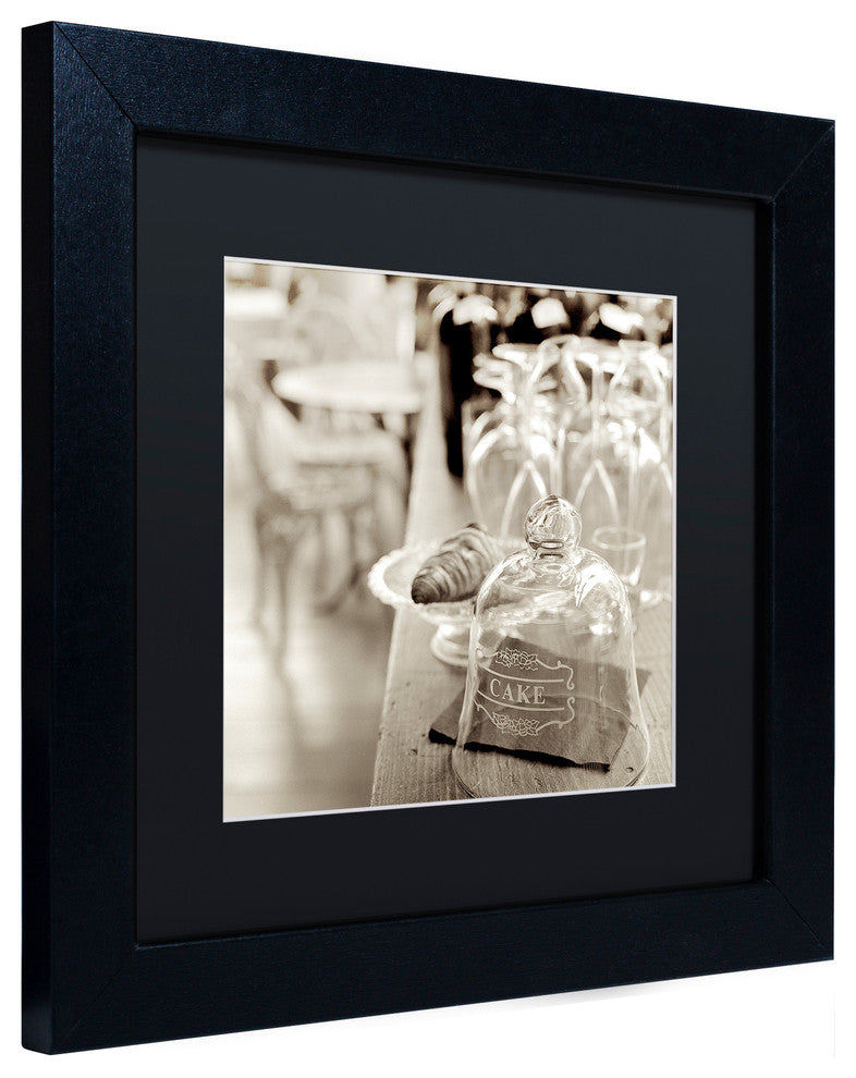 Alan Blaustein ''Lombardy IV'' Art, Black Frame, Black Mat, 11x11