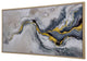 'Fluid Motion II', 55"x27", Wall Art Hand Painted on Canvas, Framed