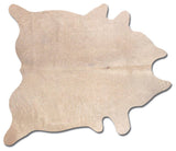Natural Geneva Cowhide Rug, 6'x7', Natural