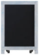 Canterbury Magnetic Chalkboard WithMetal Scrolled Legs, Hang or Countertop Board, 12" X 17" - Rustic Blue