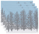 Hidden Forrest, Floral Print Placemat, Gray (Set of 4), 18 x 14"