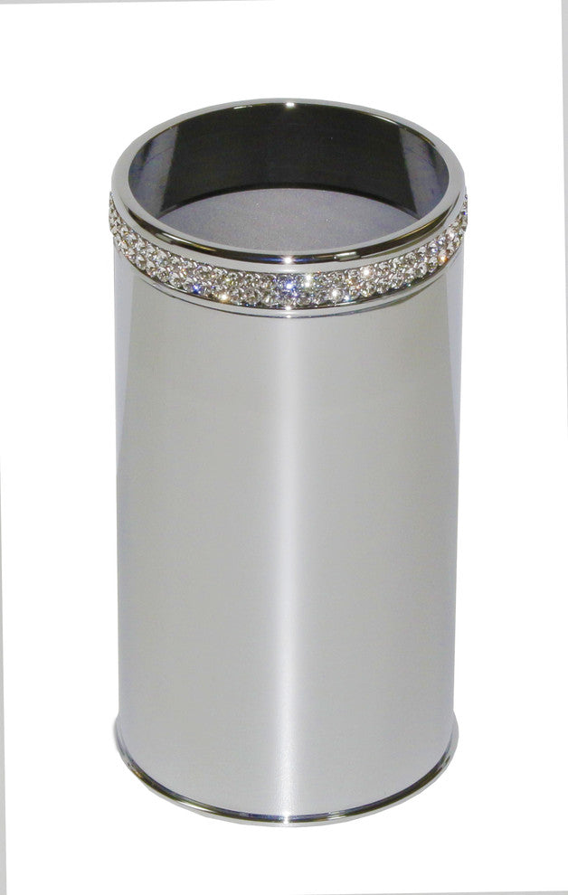 Cecilia Swarovski Crystals Table Toothbrush Holder, Polished Chrome