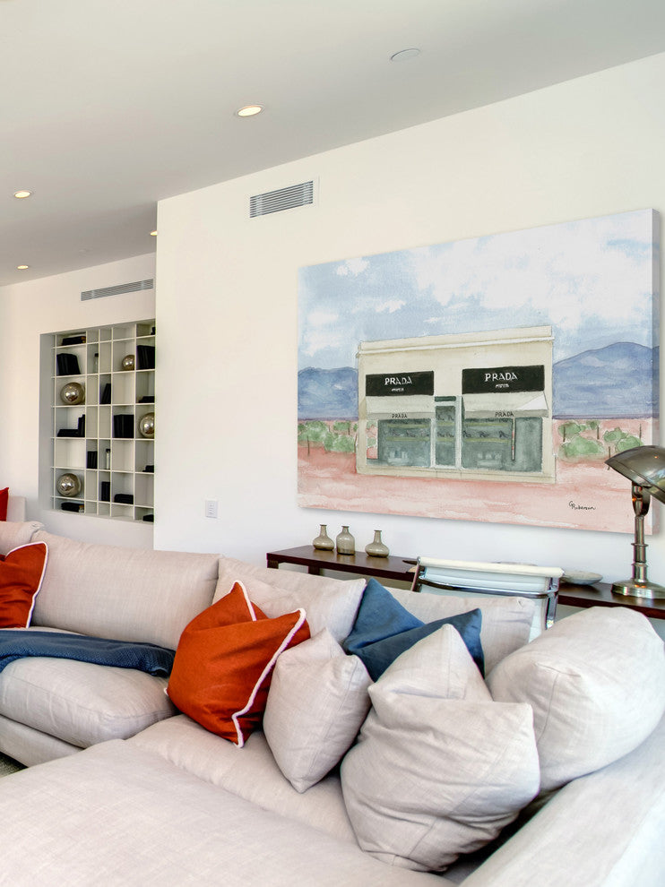 "Marfa Boutique" Painting Print on Wrapped Canvas, 24"x16"