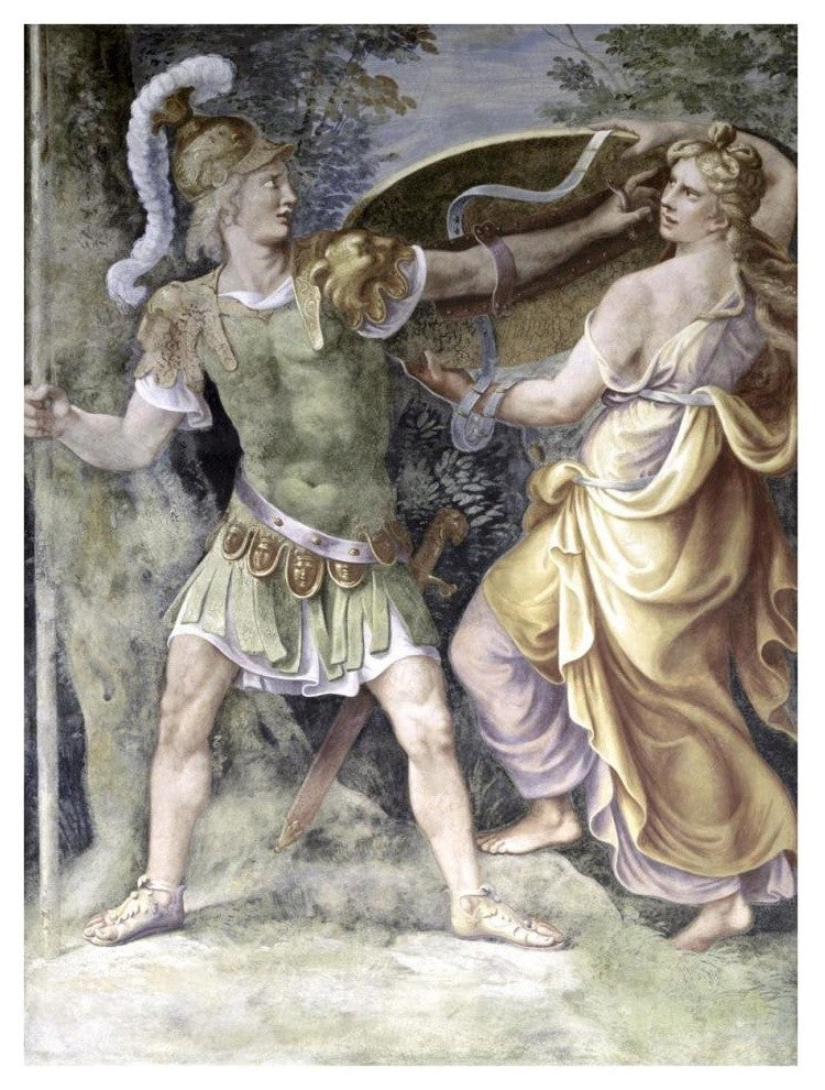 "Thetis Arming Achilles" Digital Paper Print by Giulio Romano, 29"x38"