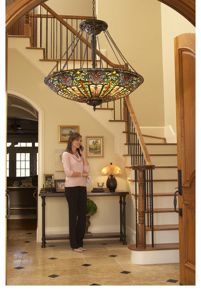 Quoizel TF1784VB Eight Light Pendant Florentine Vintage Bronze