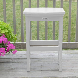 Lehigh Bar Height Stool, White