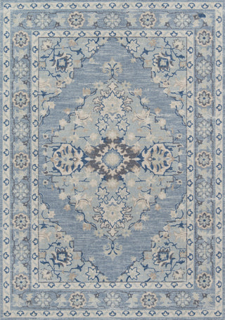 Momeni Anatolia Wool Blend Blue Area Rug 2'3" X 7'6" Runner