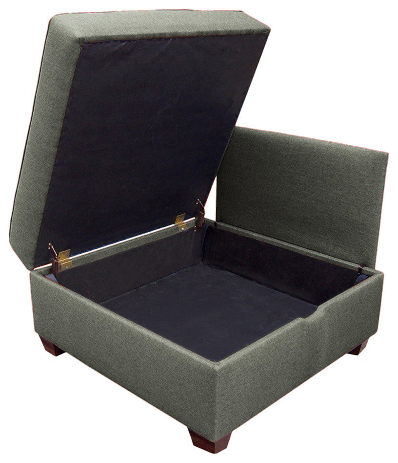 Duobed Storage Ottoman, 36", Flint, 36"