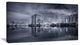 "Black And White Singapore Skyline" Cityscape Canvas print, 32"x16"