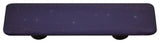 Art Glass Opaline Pull, Alum Post, Opaline, Black, Knob