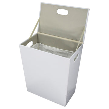 Ecopelle 2263 Laundry Basket/Hamper in White