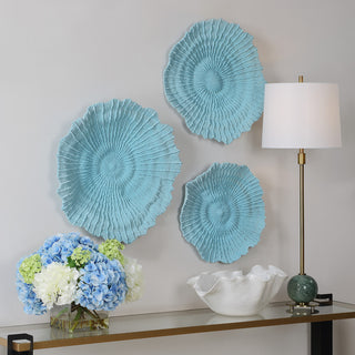 Uttermost Ocean Gems Blue Wall Decor Set of 3