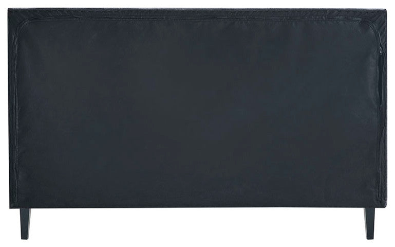 510 Design Rowen Diamond Tufted Upholstered Bed Frame, Grey, King
