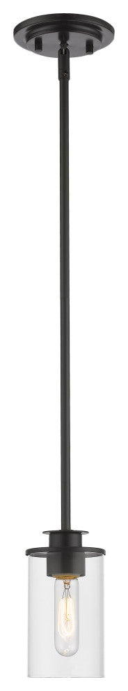 Zlite 462MP-BRZ 1-Light Mini Pendant, Clear