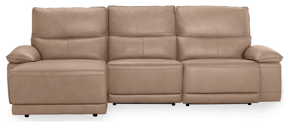 Branford Leather Power Recliner Sectional Sofa by Kosas Home