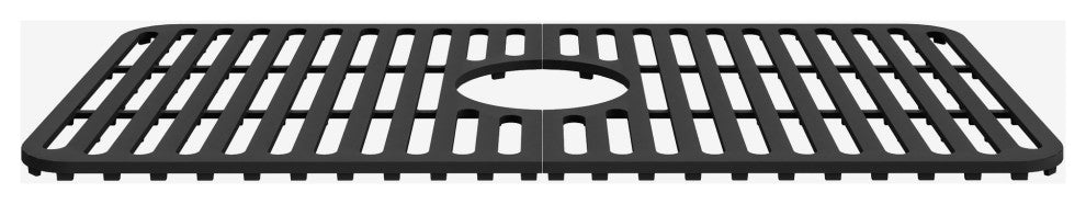 VIGO Silicone Protective Bottom Grid for Single Bowl Kitchen Sink, Matte Black, 25"lx13"w