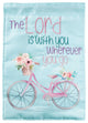 Garden Flag, Bicycle The Lord Is With You