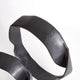 Set of 2 Modern Abstract Round Ring Circle Sculpture Black Metal Organic Shape