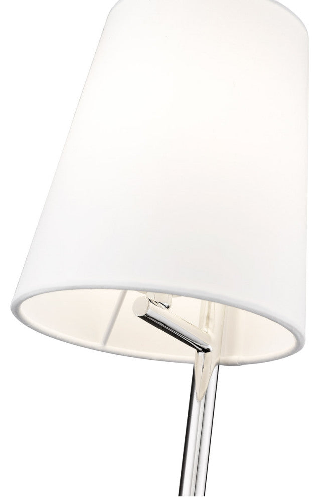 Zlite 816-1S-PN 1-Light Wall Sconce, White