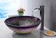 ANZZI Panye Series Tempered Glass Bathroom Vessel Sink