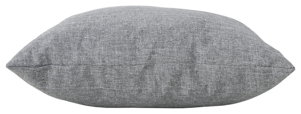 GDF Studio Coronado Outdoor Water Resistant Square Throw Pillow, Gray, Set of 2