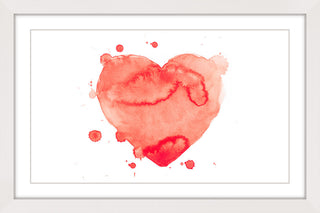 "Heart Splash" Framed Art Print