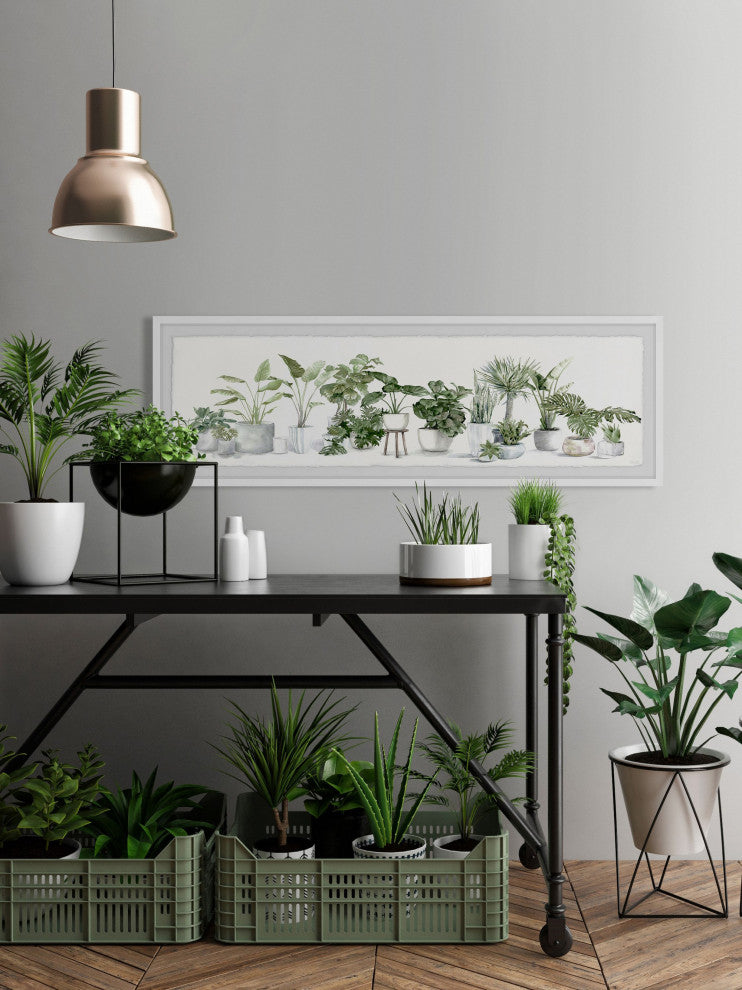 "Lush Greenery" Framed Painting Print