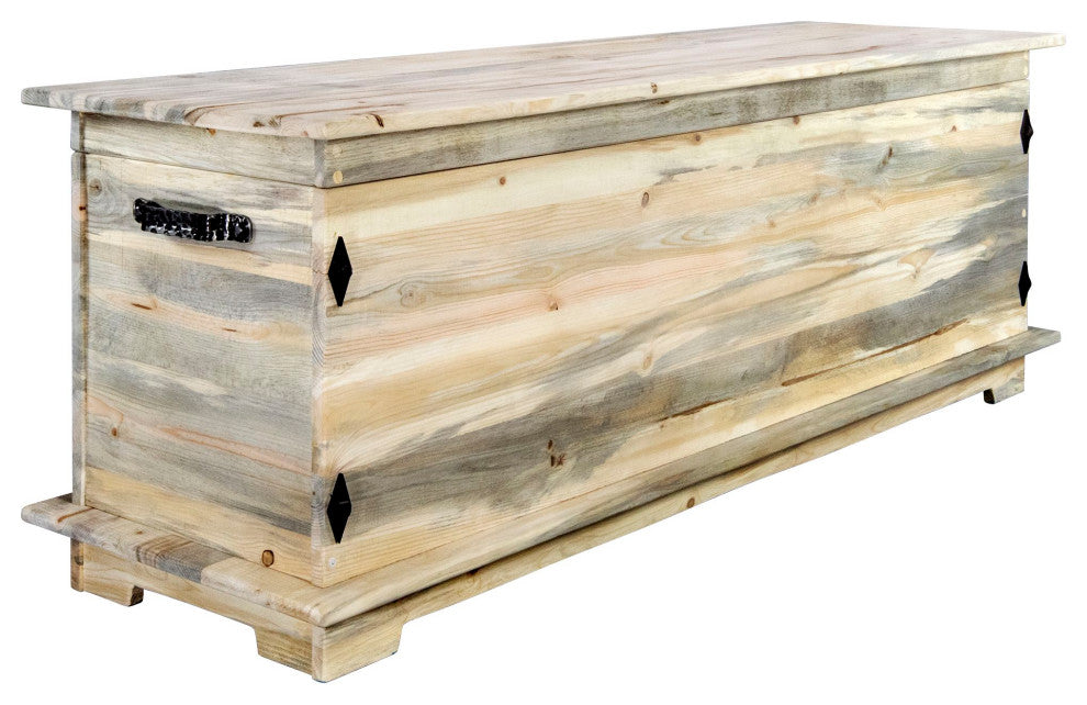 Big Sky Collection Rugged Sawn 6' Blanket Chest, Natural