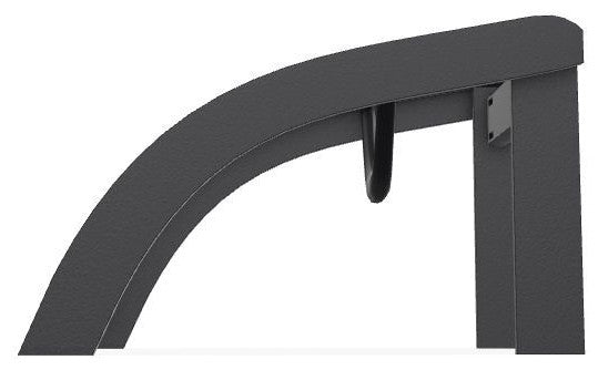 Adirondack Sling Outdoor Ottoman, Ella/Black