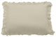 Lily Washed Linen Ruffled Pillow Sham, 1 Piece, Light Tan, Standard