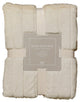Luxe Mink Pom Pom Faux Fur Throw Blanket, Cream
