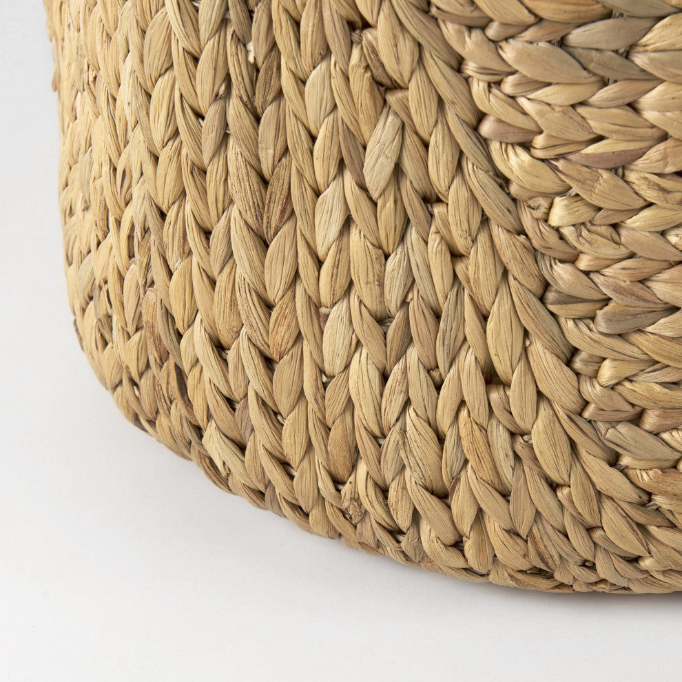 Set of Three Braided Wicker Storage Baskets