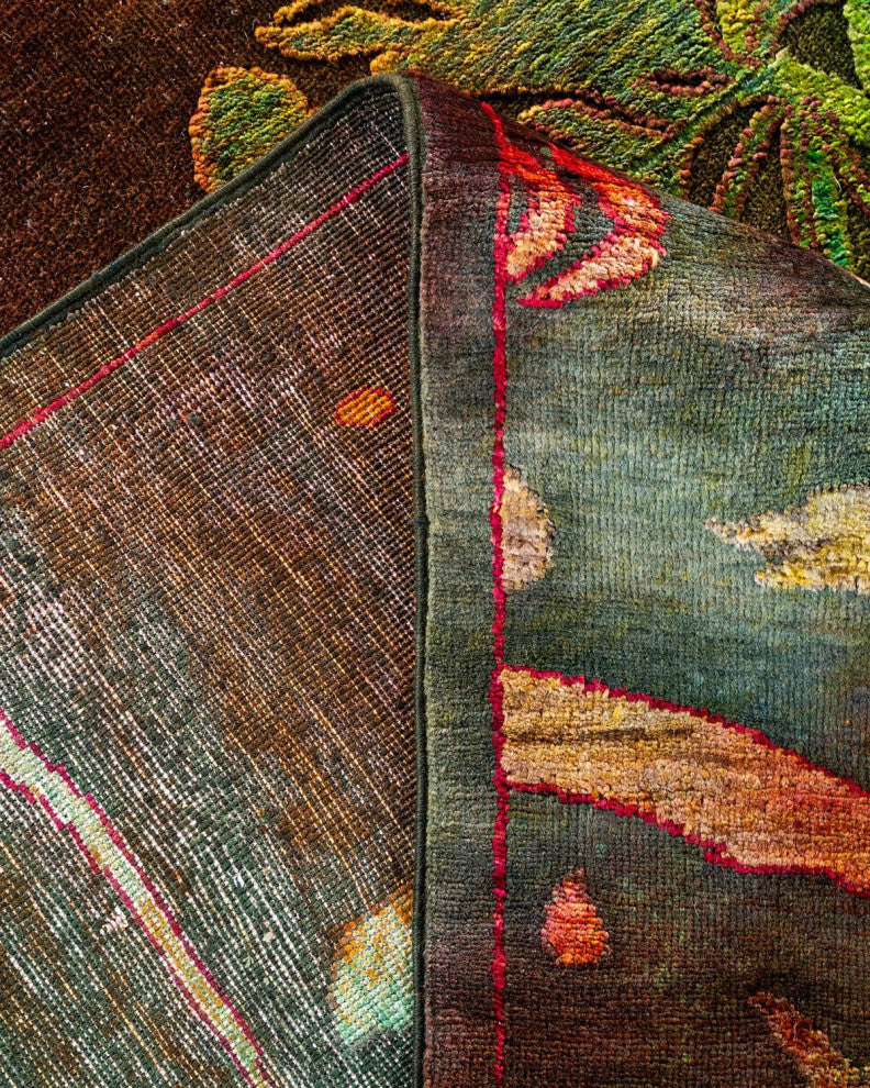 Vibrance, One-of-a-Kind Hand-Knotted Area Rug Multi, 9'10"x13'10"