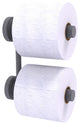 Waverly Place 2 Roll Reserve Roll Toilet Paper Holder, Matte Gray