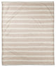 Gray Stripes on White 50x60 Coral Fleece Blanket