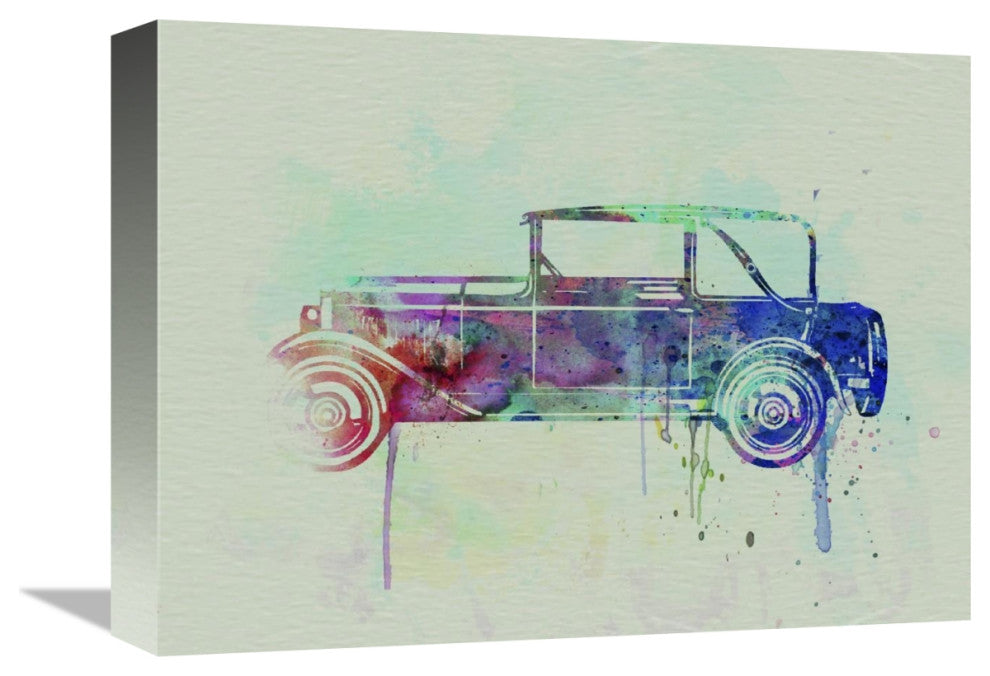 "Old Car watercolor" Fine Art Print