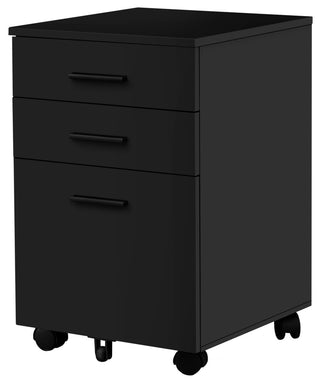 File Cabinet,Rolling Mobile, Storage Drawers, Printer Stand, Office, Work, Black
