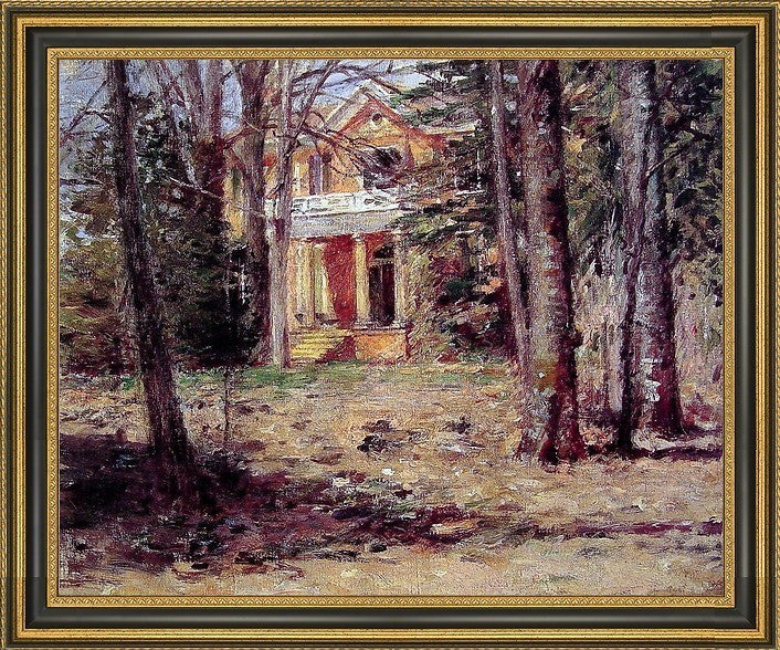 Theodore Robinson House in Virginia Framed Premium Canvas Print, 16"x20"