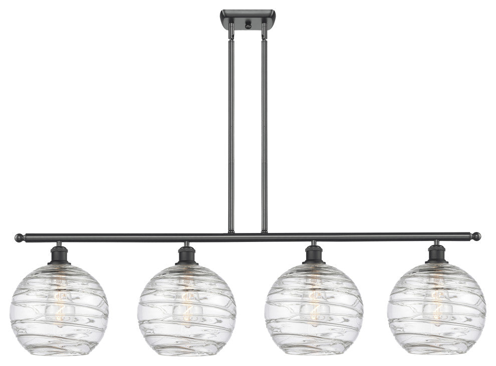 Innovations Lighting 516-4I-BK-G1213-10 Deco Swirl 4 Light 48" Island Light