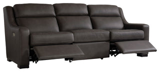 Bernhardt Germain Leather Power Motion Sofa