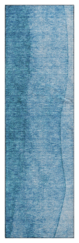 Premium Machine Washable Mayfield AMF625 Teal 2'3" x 7'6" Runner Rug