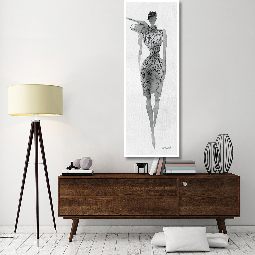 "Fashion Sketchbook VIII" Digital Paper Print by Anne Tavoletti, 26"x74"